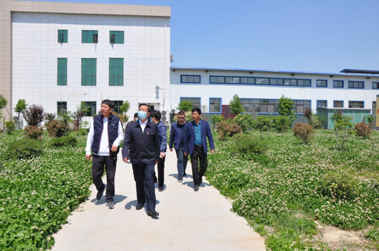 商丘市委常委、宣傳部部長王全周一行蒞臨睢縣瑞亞牧業有限公司調研